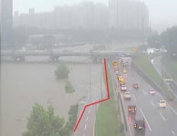 [서울·경기·인천 호우경보] 중랑천 침수 예정 운행자 주의… 성수JC 방향 월계1교→월릉JC