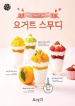 카페 오가다, 요거트 스무디 …망고와 청포도 맛을 풍성한 과일 토핑과 새콤달콤한 프랑스산 고급 요거트로