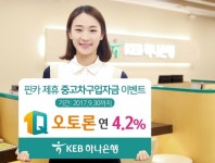 KEB하나은행, 연 4.2% 1Q오토론 중고차구입자금 이벤트