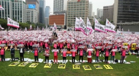장맛비 속 대규모 노동집회 잇따라… 비정규직 철폐해야