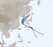 태풍 '솔릭', 진로 변경… 오늘 23시 목포 부근 상륙 예상