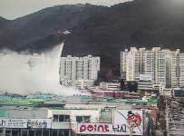 부산 학장동 주택가 인근 공장서 화재