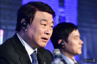 [머니S포토] 공유경제 관련 입 뗀 김상철 한컴그룹 회장