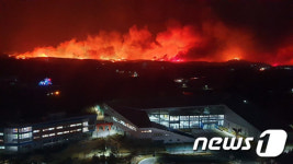 강원도 고성 산불…주민 대피령 확산