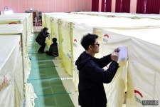 [머니S포토] 강원 산불, 천진초등학교에 마련된 이재민 대피소