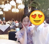 이정현, 싱가포르서 남편과 함께… 
