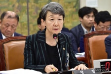 [머니S포토] 2019 국감, 질의에 답하는 정재숙 청장
