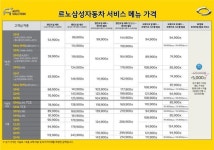 AS 가격 알고 가자… 르노삼성 RSM 서비스 메뉴