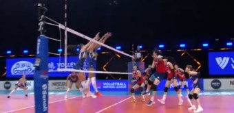한국 여자배구, VNL 5연패 수렁… 이탈리아에 1-3으로 패해