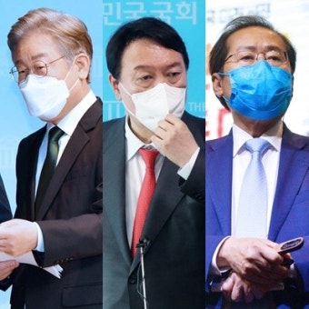 이재명·윤석열 오차범위 내 접전… 홍준표 상승세 '3위 점프'