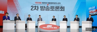 [머니S포토] 한자리에 모인 국민의힘 대선 경선 후보들