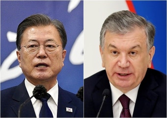 문 대통령, 오늘 우즈벡 대통령과 정상회담… 