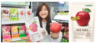 세븐일레븐, 사과맛 풍부한 착즙쥬스 맛 보세요
