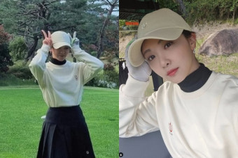 '사업가와 열애' 김민아 근황 보니… 골프 데이트?
