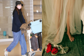 '결혼' 공효진, 나홀로 입국… 케빈오는 어디?