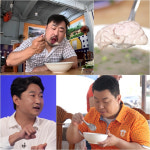 정호영 셰프, 비주얼 경악 돼지 뇌 죽 먹어보니 엄지척