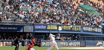 '난타전' 두산, 한화와 7대7 무승부… 시범경기 전승 '실패'