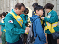 [머니S포토]하윤수 부산교육감, 민관 합동 통학안전 캠페인