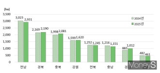 전남 올 가을무 재배면적 11% 감소