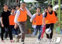 동심으로 돌아간 문재인 후보