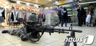 광나루역 지하철 테러대비훈련