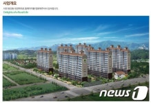 사천시 D아파트 도시계획도로 과장광고 홍보 물의