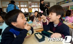 급식 중단된 초등학교 도시락 점심