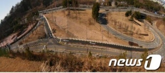 울산체육공원~문수국제양궁장 진입도로 개설공사 완료