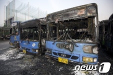 강서 외발산동 버스운수차고지 화재