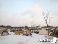 광주도심 30분 거리 승촌공원 오토캠핑장 인기몰이