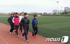 영동군청 육상경기부 제주서 전지훈련