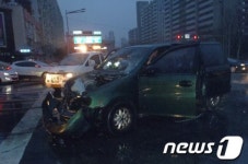 중계역 사거리 차량화재 발생