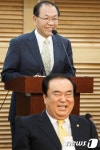 웃고 있는 여야 대표