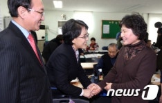 상계종합사회복지관 방문한 김지선