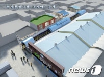 울산 북구,  호계시장에 아케이드 설치