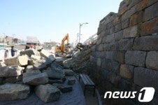 공주시 무령왕릉로 부실공사 석축 붕괴