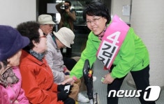 상계종합사회복지관 방문한 김지선 후보
