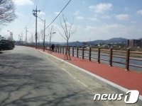 공주시, 유구 창말지구 보행자 전용도로 설치 완료