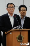 새누리당 입장 표명하는 강석주 원내대표