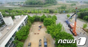 아파트 단지 옆 불산 유출사고 발생