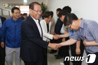 황우여 대표, 평창 동계올림픽 조직위 방문