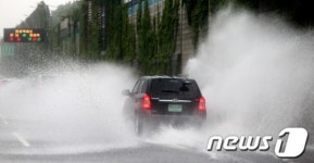 집채만한 물보라