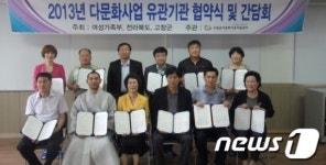 고창다문화가족지원센터, 관내 13개 단체와 지원협약