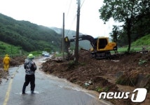 홍천 두촌면 산사태