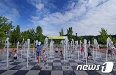 K-water안동권관리단, 월영공원 바닥분수 개장