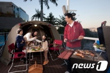 장비없이 즐기는 도심속 호텔 캠핑 인기