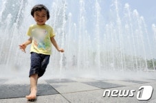원주 전력난 6곳 분수대 잠정 중단…바닥분수대 가동