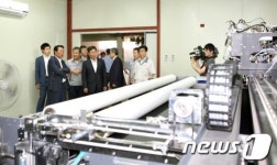 윤상직 장관, (주)평안 현장 방문