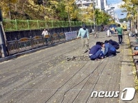 울산 남구 신정동에 결빙 막을 도로열선 설치