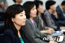 성폭력 예방교육 경청하는 조윤선 장관